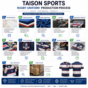 Uniforme de rugby de performance en polyester 240 g/m² à séchage rapide pour homme, bleu marine et gris, avec empiècements en maille chevron et logo personnalisé par transfert thermique - Product Image 4