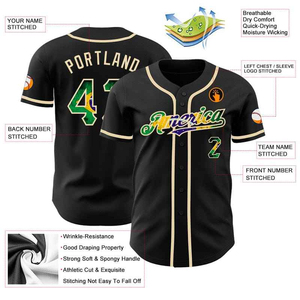 Camisetas de Béisbol para Hombre, Cuello en V, con Bolsillos, para Softbol, Camisas Casuales con Botones, Manga Corta, Nombre del Equipo Personalizado, Transpirables, de Secado Rápido - Product Image 2