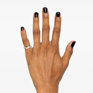 Anillo de Eternidad de Oro Amarillo con Diamantes, Corte Brillante Redondo, Geométrico, Minimalista, Anillo de Compromiso para Mujer - Product Image 4