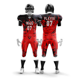 Conjunto de Pantalones Cortos de Fútbol Americano con Protección UV Personalizada, Impresión por Transferencia de Calor, para Adultos, Cintura Elástica, Secado Rápido, 100% Poliéster - Product Image 4