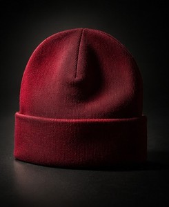 Bonnet uni en acrylique 100% avec revers, style décontracté pour l'hiver - Product Image 4