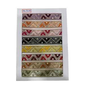 Encaje de algodón bordado de calidad premium hecho con hilos de algodón suaves y duraderos. - Product Image 2