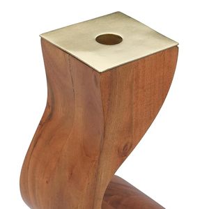 Modern S Shape <b>Wooden</b> Candle Holder Handmade Decorative Tabletop Candle Stand Home Decor - Product Image 5