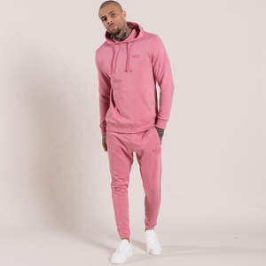 Ensemble de survêtement vintage pour homme, coupe oversize, avec sweat à capuche à épaules tombantes et pantalon évasé, double fermeture éclair, en tissu épais, vente en gros personnalisée - Product Image 3