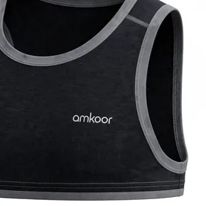 Débardeur sans manches pour homme en polyester, col rond, séchage rapide, respirant, color block, vêtements de sport - Product Image 6