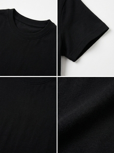 Ensemble de survêtement en coton premium pour enfants – T-shirt noir uni et pantalon de jogging |   Vêtements de sport personnalisés avec logo pour garçons et filles - Product Image 6
