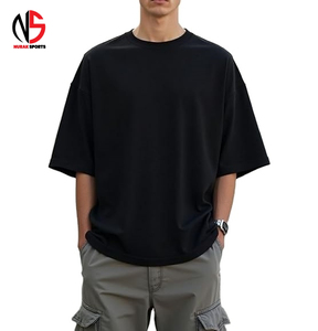 Hot Selling Cropped <b>Box</b> Fit t Shirt Blank Oversized Acid Washed Boxy Fit Oversize <b>Drop</b> Shoulder Vintage Heavy Breathable In 2026 - Product Image 2