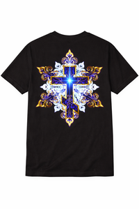 เสื้อยืดคัสตอมผู้ชาย ทรงริงเกอร์ โอเวอร์ไซส์ ไหล่ตก คอกลม พิมพ์ลายพระเยซูแบบ DTF 3 มิติ เสื้อยืดคุณภาพสูง - Product Image 6