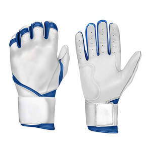 Gants de frappe de baseball/softball personnalisés avec logo, en polyester/coton respirant, à fermeture auto-agrippante, tendance et abordables, qualité supérieure, vente en gros - Product Image 2