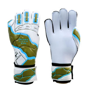 Guantes de Fútbol Antideslizantes y Transpirables de Diseño Personalizado de Pakistán, Guantes de Portero de Cuero de Dedo Completo al por Mayor - Product Image 1