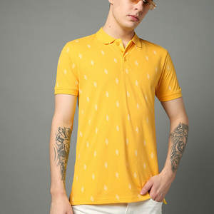 เสื้อโปโลชายแบบใหม่สั่งทำพิเศษ คอปก แขนสั้น ผ้าฝ้ายถัก 100% สีตามสั่ง เสื้อโปโลสไตล์สตรีทแวร์ - Product Image 1