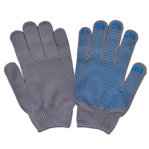 Dotted <b>Gloves</b> Anti Slip Cotton Work <b>Gloves</b> for Warehouse Construction PVC Dotted <b>Gloves</b> Breathable Cotton <b>Knit</b> Industrial <b>Gloves</b> - Product Image 4