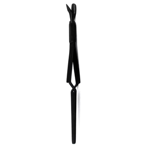 Pince à ongles UV rectangulaire noire en acier inoxydable à pointe inclinée 3-en-1 pour sourcils – Outils de pinçage en gros - Product Image 5