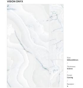 กระเบื้องปูพื้นลายแกะสลักยอดนิยมปี 2026 ขนาด 600x1200 มม. กระเบื้องพอร์ซเลนคุณภาพสูง กระเบื้องขัดเงาสำหรับปูพื้น ราคาขายส่ง - Product Image 2