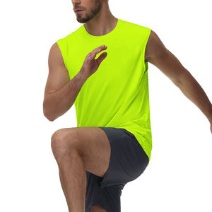 Men Tank Tops Trendy Custom Logo Sleeveless Tank Tops Summer Beach T-shirts Swim Tank Tops Men Sports <b>Vest</b> Tops - Product Image 5