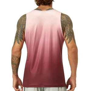 Breathable Quick Dry Eco-Friendly 100% Cotton Fitness Wear Tank Top Men O-Neck <b>Sequined</b> Decoration High Street Front Logo 120g - Product Image 5