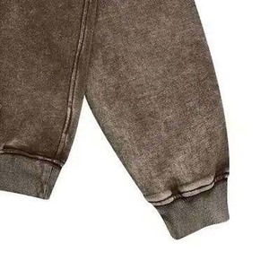 Sweat-shirt à capuche vintage pour homme, coupe ample, avec poche, streetwear, coton de qualité supérieure - Product Image 4
