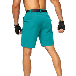 Shorts de randonnée pour hommes, impression personnalisée, taille à cordon, séchage rapide, respirant, écologique, motif uni, sport, gym, randonnée - Product Image 6