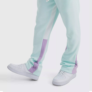 2026 Top Selling Custom Washed <b>Men's</b> Casual Sweatpants 100% Polyester Lightweight Flared Elastic Waist High-Waisted OEM Service - Product Image 5