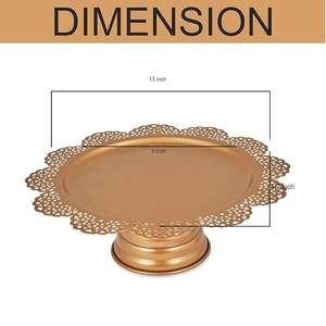 Base Redonda Dorada Brillante para Tartas, para Fiestas, Bodas y Eventos, para Servir Postres, para Utensilios de Cocina - Product Image 4