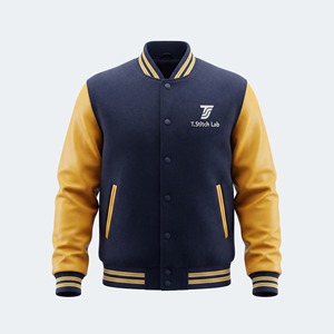 Chaqueta Varsity Unisex de Diseño Único con Logotipo Personalizado, Transpirable, de Secado Rápido, para Invierno, Cuello en V, Mangas Largas, Nueva Llegada, Colores Sólidos - Product Image 1
