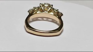 Anillo de diamante cultivado en laboratorio HPHT CVD con certificación IGI, corte redondo, 0.75 quilates, 2.50 quilates, E-VS1, en oro amarillo macizo de 14K, para ella. - Product Image 2