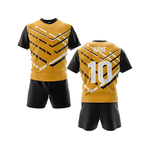Uniforme de rugby élégant, short imprimé par sublimation, 100% polyester, taille élastique, tissu respirant antibactérien, haute qualité - Product Image 6