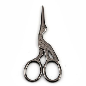 Small <b>Vintage</b> Durable Stainless Steel <b>Vintage</b> Classic Embroidery Scissors Nail Art Stork Bird Scissors - Product Image 3