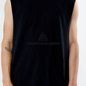Camiseta sin mangas para hombre, de algodón transpirable, para gimnasio, fitness, entrenamiento, fabricante OEM - Product Image 6