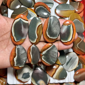 Cabujón de Jaspe Policromado de Alta Calidad, Jaspe Policromado Americano Suelto, Gemas para Joyería, Piedra de Cristal Natural - Product Image 1