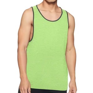 Camiseta de Tirantes para Hombre, Informal, Tejida, Transpirable, 100% Algodón, Cuello Redondo, Personalizable, de Alta Calidad a Bajo Precio, Moda de Verano - Product Image 1