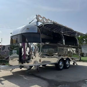 Remorque de vente mobile pour le transport de boissons, cocktails, et nourriture ; camion de restauration Airstream ; camion de bière et de nourriture - Product Image 1