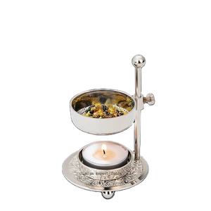 เครื่องหอมทองเหลืองออกแบบคลาสสิกลูกบิดไม้ยาวเงินสำเร็จรูปปรับเตาห้องบ้านโรงแรมกลิ่นหอมงานแต่งงานของขวัญ - Product Image 3