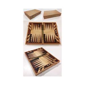 Juego de Backgammon de Madera Grande de Nuevo Diseño, Juego de Mesa Plegable para Viajes - Juegos Educativos Clásicos de Madera Maciza para Fiestas Familiares - Product Image 1