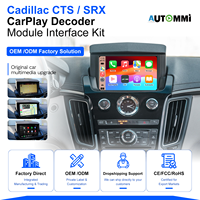 캐딜락 CTS / SRX 2009-2012용 무선 애플 카플레이 안드로이드 오토 순정 차량 화면 업그레이드 디코더 모듈 키트