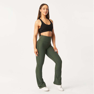 Conjunto Deportivo de Dos Piezas para Mujer: Bra de Yoga y Leggings de Cintura Alta, Ropa Deportiva Elástica para Fitness y Running - Product Image 1