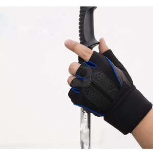 Gants de sport élégants pour la gym et l'entraînement, gants de musculation demi-doigts avec support de poignet, logo personnalisé, gants confortables - Product Image 6