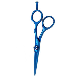 Ciseaux de coiffure professionnels pour salon de coiffure, couleur personnalisée, acier inoxydable, tranchants, pour droitiers, manche moyen - Product Image 5