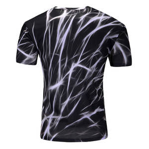 T-shirts en tricot pour hommes, nouvelle conception de haute qualité, imprimés par sublimation, prix OEM bas, respirants, manches courtes - Product Image 2