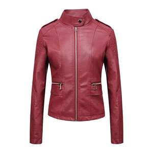 Premium Quality Custom Logo <b>Women</b> leather <b>Jacket</b> Breathable Anti-Wrinkle Waterproof Eco-Friendly <b>Lightweight</b> <b>women</b> <b>jacket</b> - Product Image 4