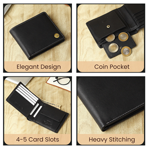 2022 Custom Men's Short Blank Open PU Leather Sublimation Hand <b>Wallet</b> - Product Image 4