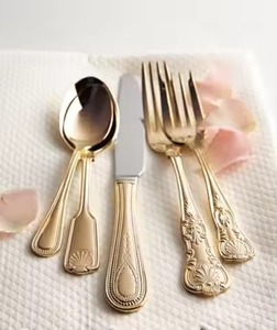 <b>Classic</b> Stainless Steel Flatware Set with High Mirror Polish for Wedding Dining Use - Product Image 1