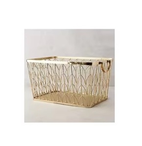 <b>Large</b> Iron Metal Wire <b>Basket</b> Mesh Style Attractive Shape Home Kitchen Office Hotel Durable <b>Storage</b> <b>Basket</b> Hot Selling - Product Image 6