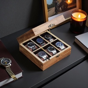 AHTE MANUEXPO UR-065 Wooden Watch Box <b>Storage</b> Jewelry Case Timepiece Display Luxury Indian Rosewood Organizer Handmade <b>Cushions</b> - Product Image 3