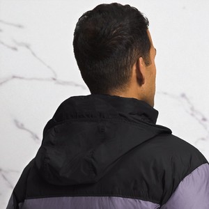 Chaqueta Acolchada con Capucha para Hombre, Diseño Color Block, Cortavientos, Invierno, Casual, Cierre de Cremallera, Relleno Grueso de Poliéster, Corte Regular - Product Image 5