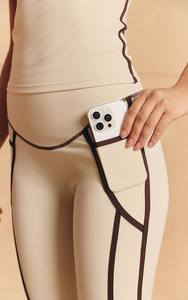 ชุดออกกำลังกายผู้หญิงแบบขายส่งสั่งทำพิเศษ 2 ชิ้น สีตัดกัน เสื้อกล้ามรัดรูปสำหรับเล่นกีฬา และกางเกงเลกกิ้งยกกระชับสะโพกแบบไขว้ ชุดโยคะ - Product Image 4