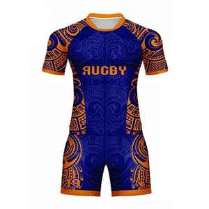 High Quality Plus Size Rugby Uniforms Custom Wholesale Breathable with Team Logo Sublimation Printed 100% Polyester New Style - Product Image 3