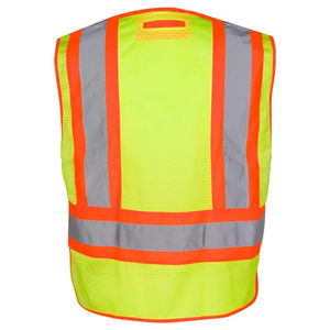 Nouveau style, gilet de travail respirant de haute qualité, prix bas, haute visibilité, réfléchissant, ANSI Classe 1, EN ISO 20471 Classe 2, couleur personnalisée, unisexe - Product Image 5