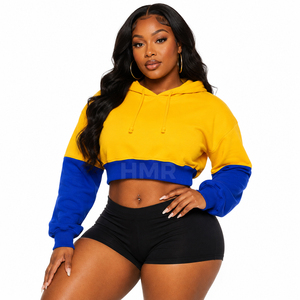 HMR Sorority Sisterhood OEM ODM Private Label Custom Logo Hoodie Manufacturer Breathable Stylish Crop Hoodie - Product Image 1