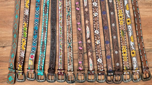 Stock d'usine en gros de ceinture de luxe pour femme Personnaliser usiné à la main en cuir de vache véritable avec boucle ardillon réglable pour hommes et femmes - Product Image 6